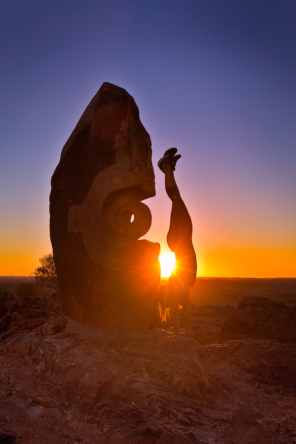 Sunset at the Living Desert and Sculptures at Broken Hill